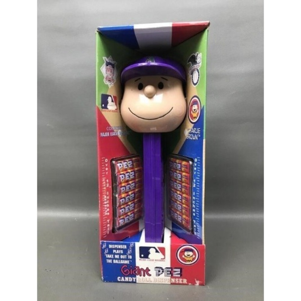 NEW Arizona Diamondbacks Charlie Brown Giant PEZ Dispenser 12" Musical MLB 2005